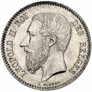 1 Franc Léopold II de Belgique