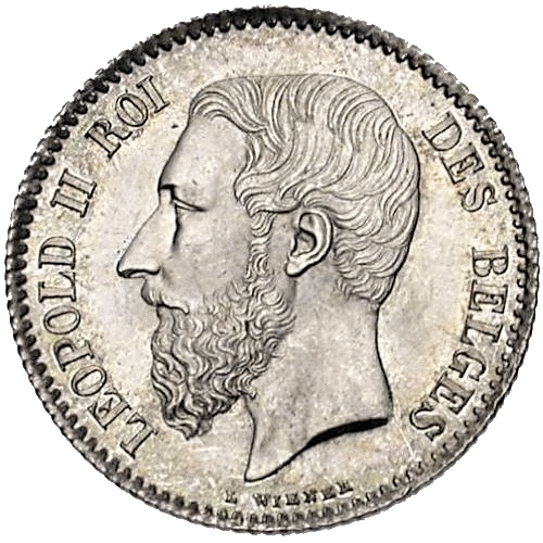 1 Franc Léopold II de Belgique