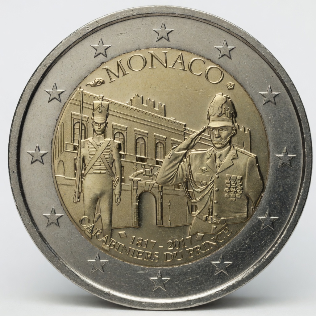2 euros Monaco 2017 Carabiniers du Prince