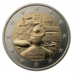 2 euros Marine nationale française – France – 2026
