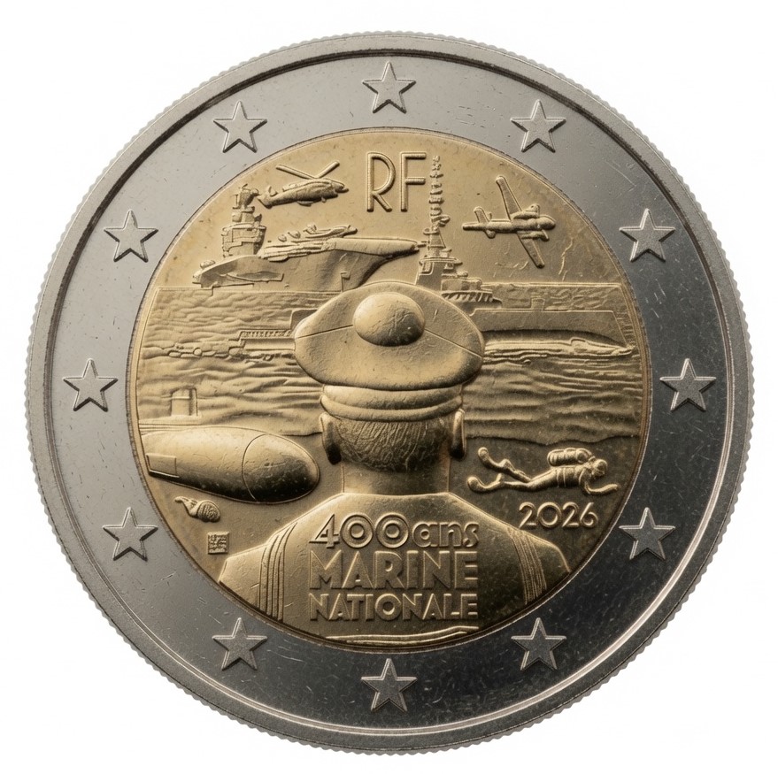 2 euro Franse Marine – Frankrijk – 2026