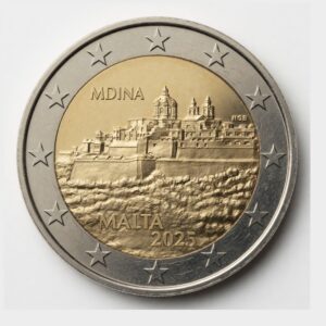 2 euros Mdina – Villes fortifiées - Malte - 2025