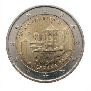 2 euros Monastère de Poblet – Patrimoine UNESCO – Espagne – 2026