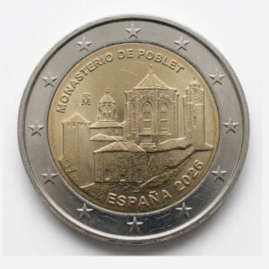 2 euros Monastère de Poblet – Patrimoine UNESCO - Espagne - 2026