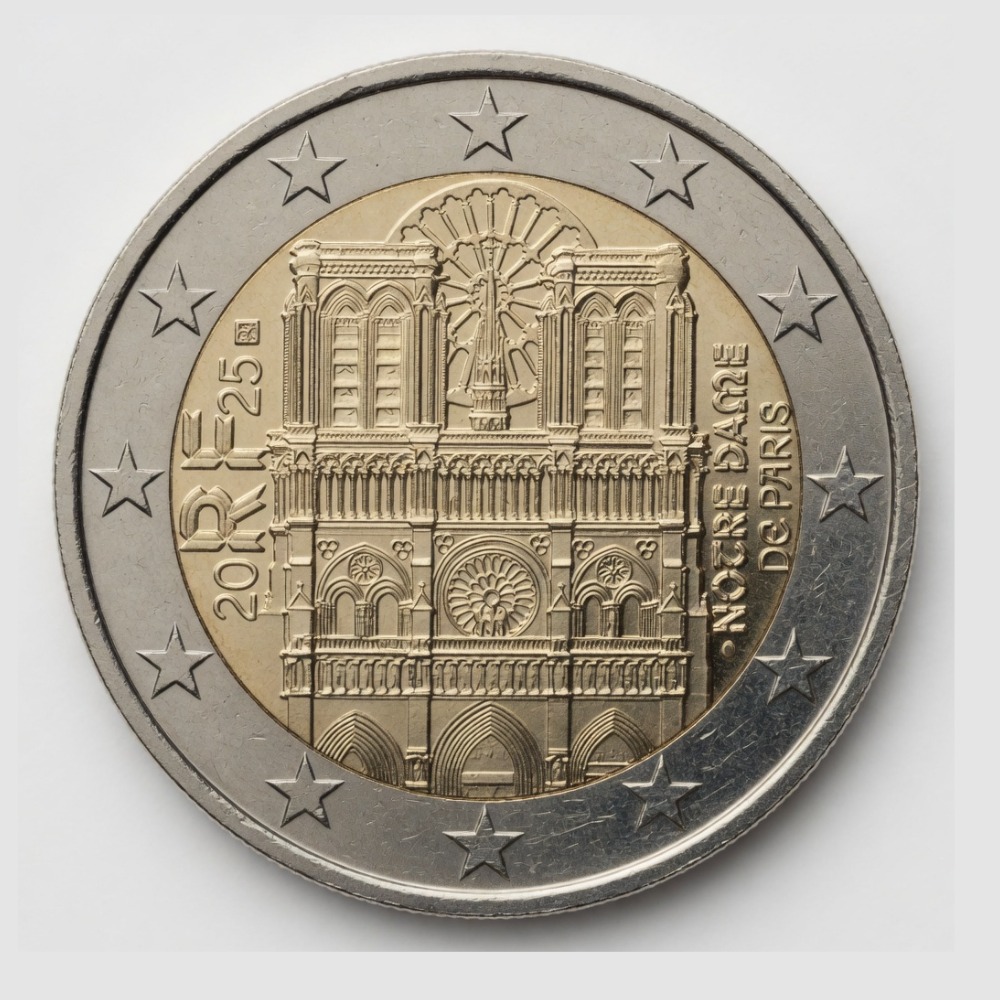 2 euros Notre-Dame de Paris - France - 2025