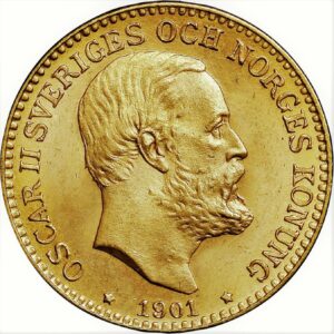 10 couronnes Oscar II - Roi de Suède et de Norvège
