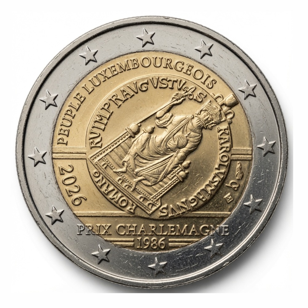 2 euros Prix Charlemagne de la Ville d'Aix-la-Chapelle - Luxembourg - 2026