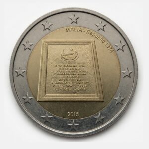 2 euros Proclamation de la République de Malte 1974 - Malte - 2015