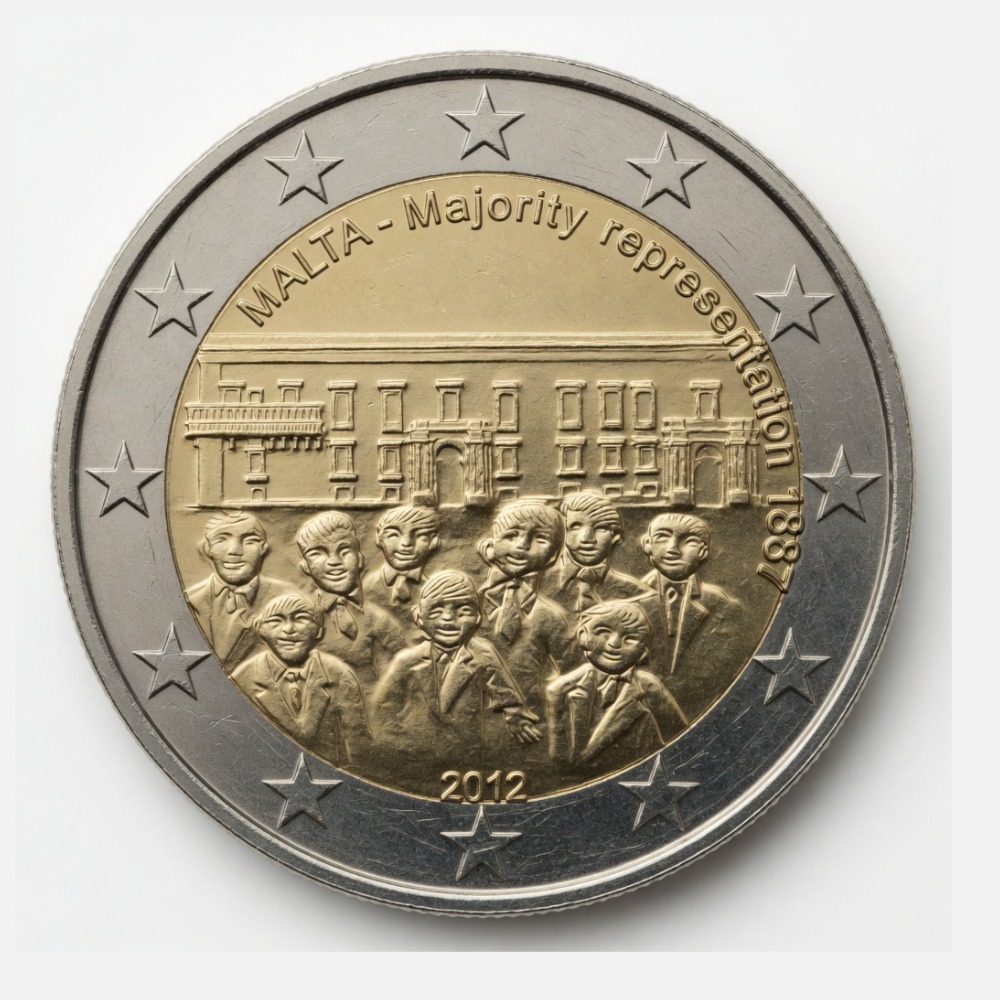 2 euro Meerderheidsvertegenwoordiging van 1887 - Malta - 2012