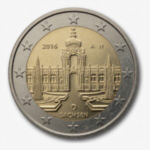 2 euros Saxe (Sachsen) - Allemagne - 2016