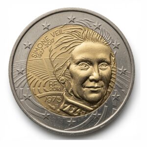2 euros Simone Veil - Commémoration de son entrée au Panthéon - France - 2018