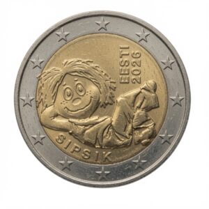 2 euros Sipsik – personnage de littérature jeunesse – Estonie – 2026