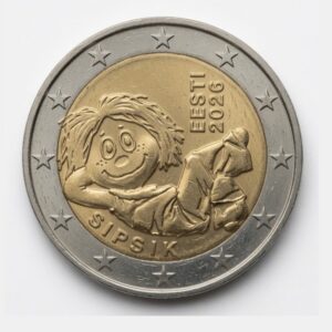 2 euros Sipsik – personnage de littérature jeunesse - Estonie - 2026