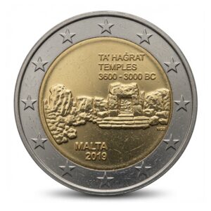 2 euros Temples préhistoriques de Ta’ Ħaġrat – UNESCO - Malte - 2019