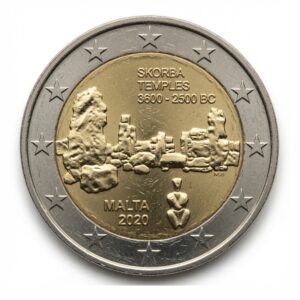2 euros Temples préhistoriques de Skorba – patrimoine mondial de l’UNESCO - Malte - 2020