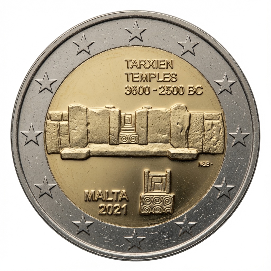 2 euro Tempels van Tarxien – Malta – 2021