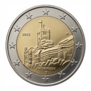 2 euros Thuringe - Allemagne - 2022