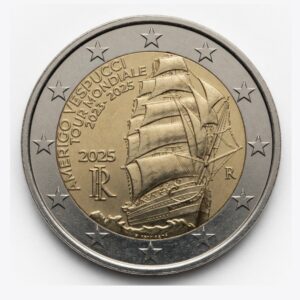 2 euros Tour du monde de l&rsquo;Amerigo Vespucci - Italie - 2025