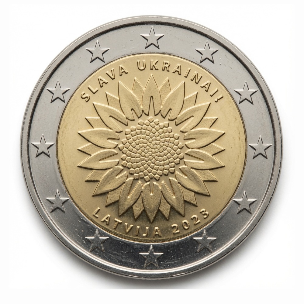 2 euro Oekraïense Zonnebloem – Letland – 2023