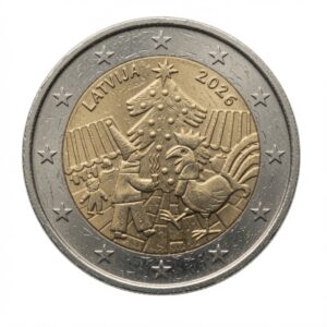 2 euros Tradition des marchés de Noël – Lettonie – 2026