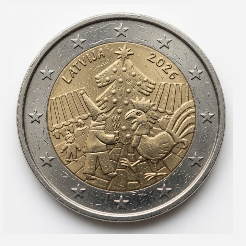 2 euros Tradition des marchés de Noël - Lettonie - 2026