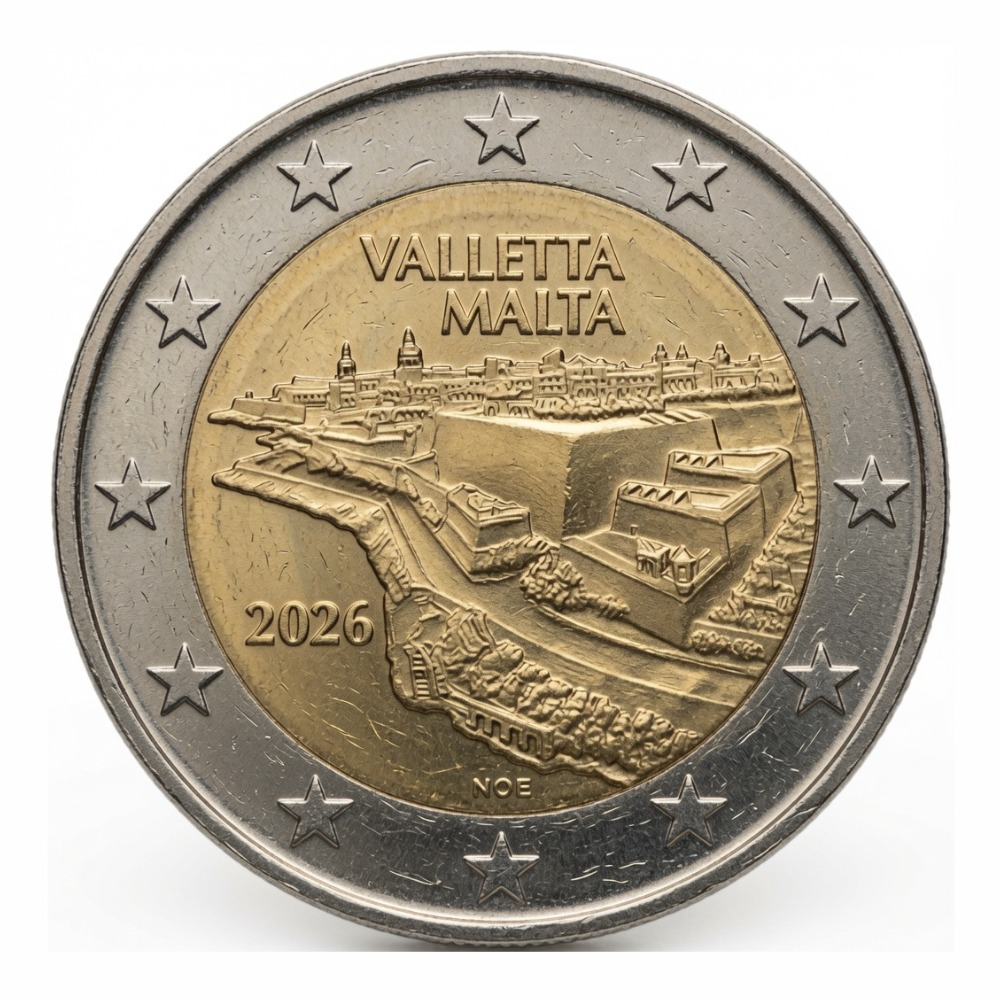 2 euros Villes fortifiées – La Valette - Malte - 2026