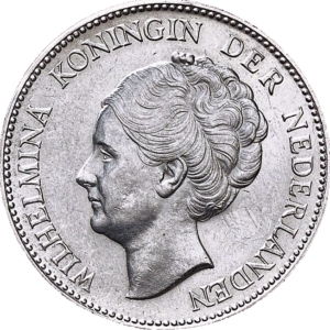 1 Gulden Wilhelmina en argent - Reine des Pays-bas