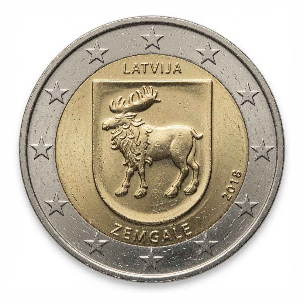2 euros Zemgale - Lettonie - 2018