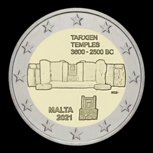 2 euros Temples de Tarxien - Malte - 2021