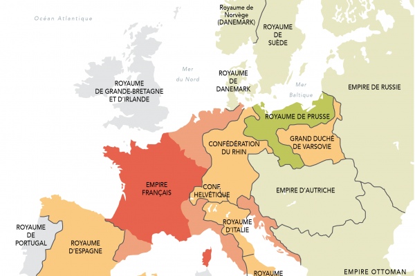 Europe-1812_300 © Fondation Napoléon Aurélie Boissière Carte de l’Europe en 1812 © Fondation Napoléon / Aurélie Boissière – 2019